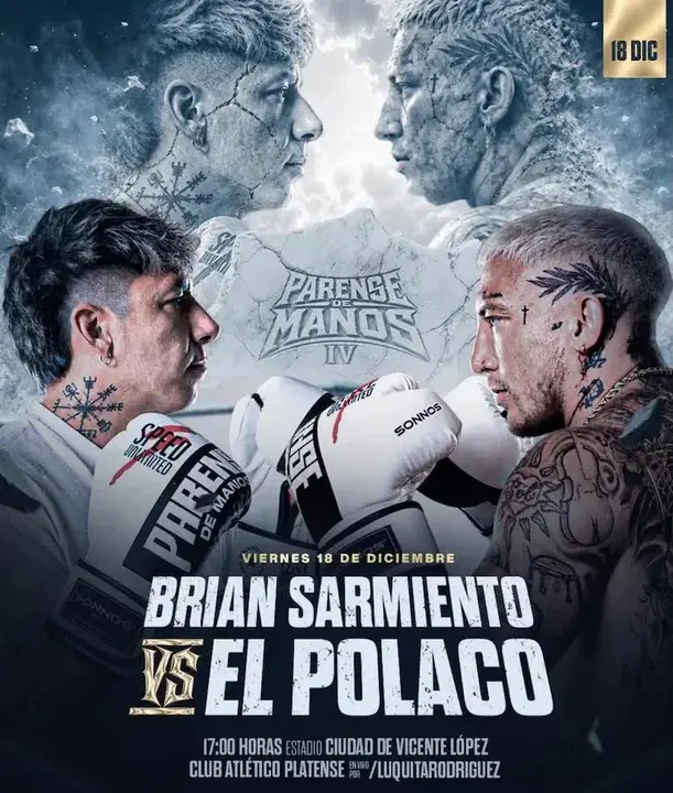 Brian Sarmiento se prepara para el Párense de Manos ante El Polaco