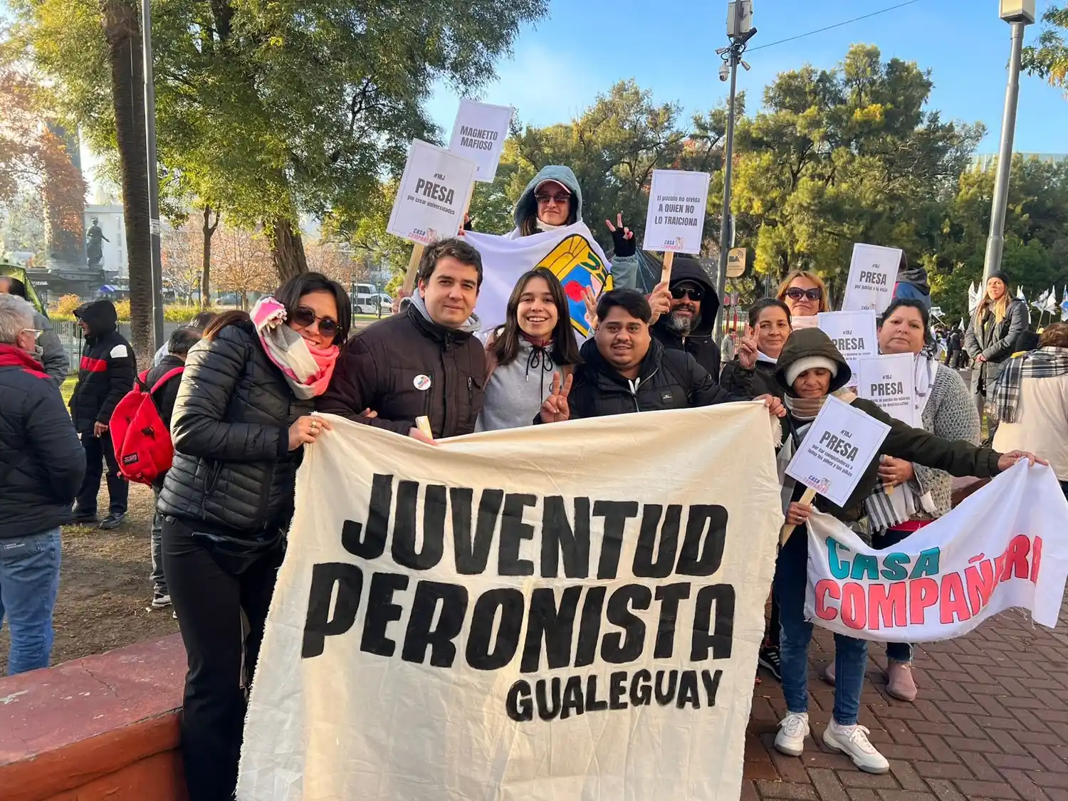 "Si ella no se rinde, nosotros tampoco": la voz de Cristina cerró una jornada de movilización masiva