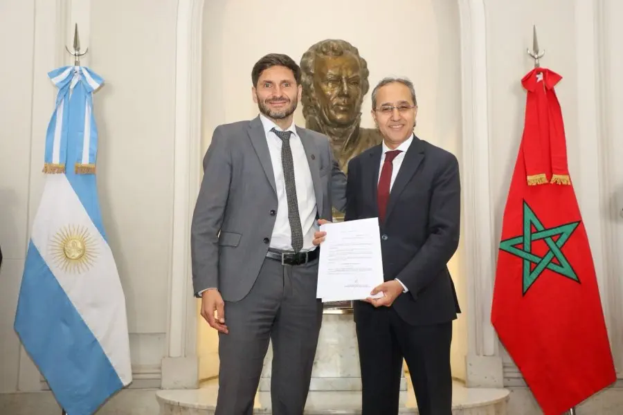 Pullaro recibió en Santa Fe al embajador de Marruecos