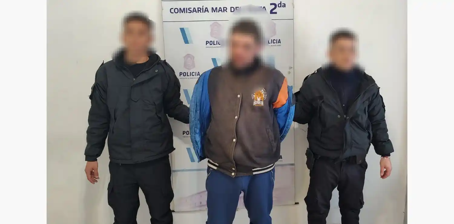 El sujeto fue detenido en avenida Colón y Córdoba.