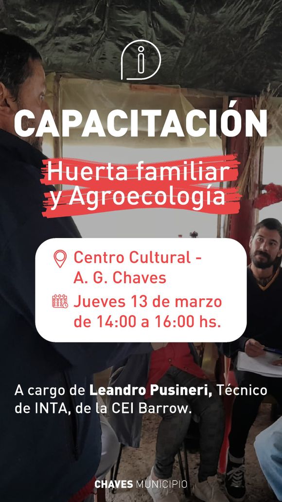 Capacitaciones en Huerta Familiar y Agroecología en el distrito de Adolfo Gonzales Chaves