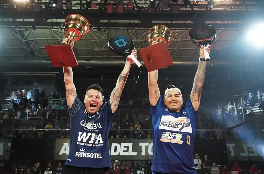 Aguirre-Allemandi, dueños del padel internacional en Mar del Plata