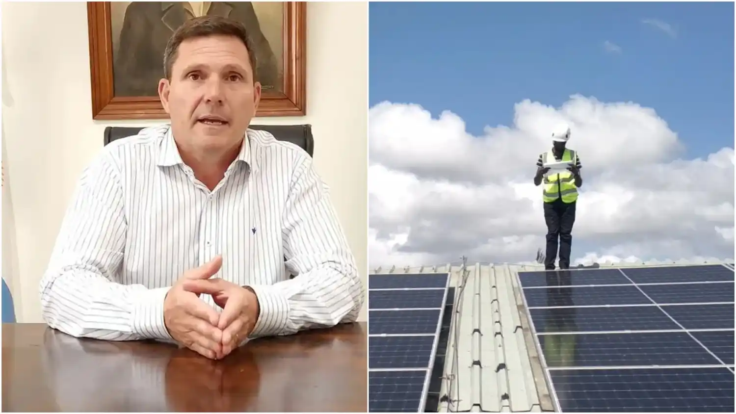 Bouvier anunció la instalación de un Parque Solar.