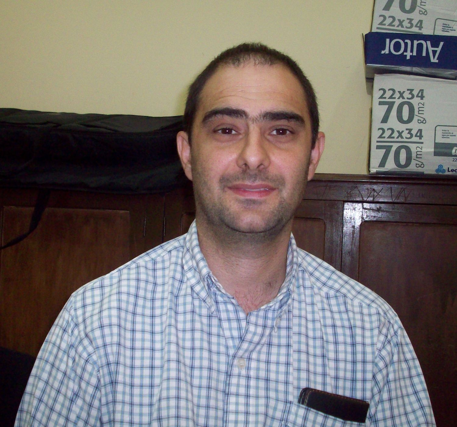 Prof. Gustavo Cichero, Secretario de Nivel Sup. de la Esc. de Comercio