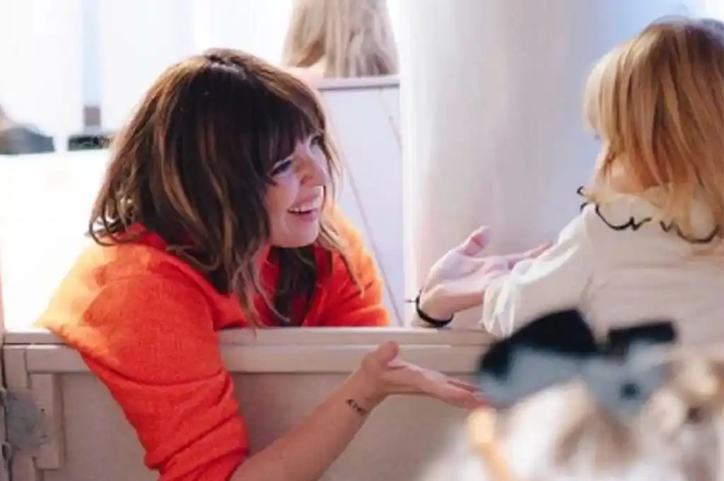 Dalma Maradona con su hija Azul