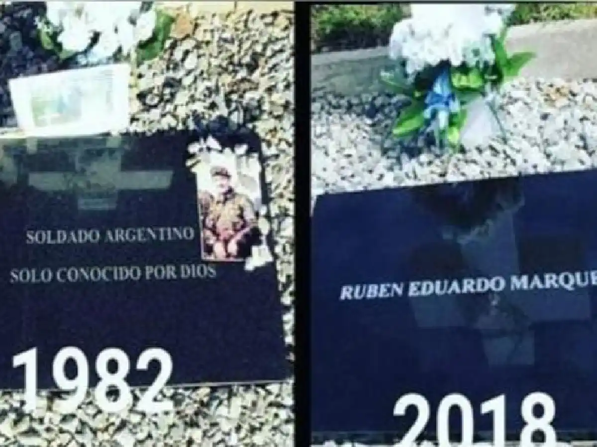 Entronizaron en Santa Fe una lápida traída del Cementerio de Darwin