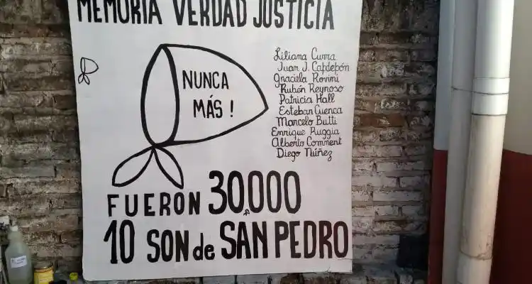 “A la memoria no la matará jamás ningún virus”, el mensaje de la Mesa por la Memoria local ante el aniversario del Golpe de Estado