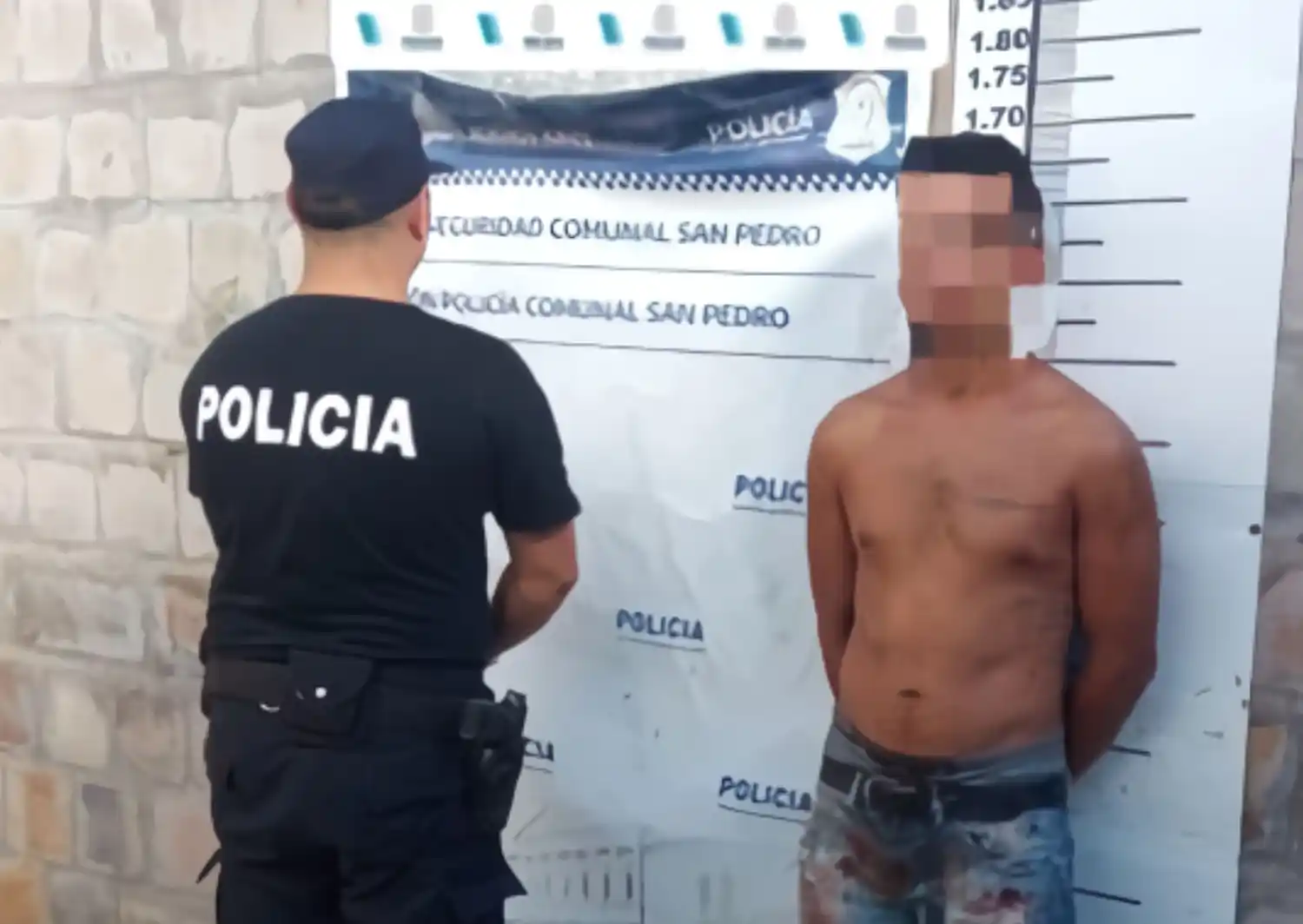 El sujeto fue trasladado a la Comisaría local.