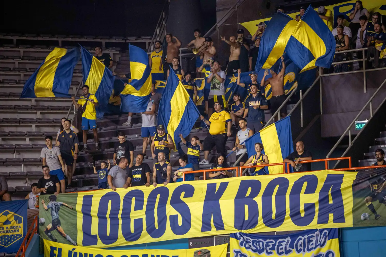 La hinchada de Boca en su visita al Polideportivo, ¿podrá repetir el campeón?