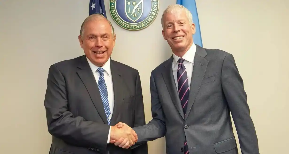 El canciller Gerardo Werthein y el Secretario de Energía de Estados Unidos, Chris Wright.
