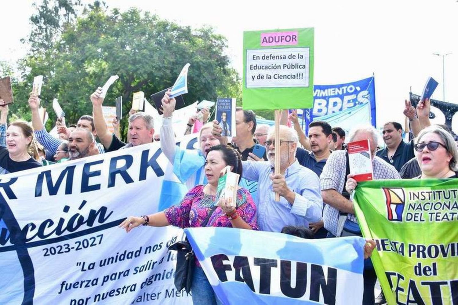 “El país salió a la calle y Formosa no podía
estar ausente”, dijo una docente de la UNaF