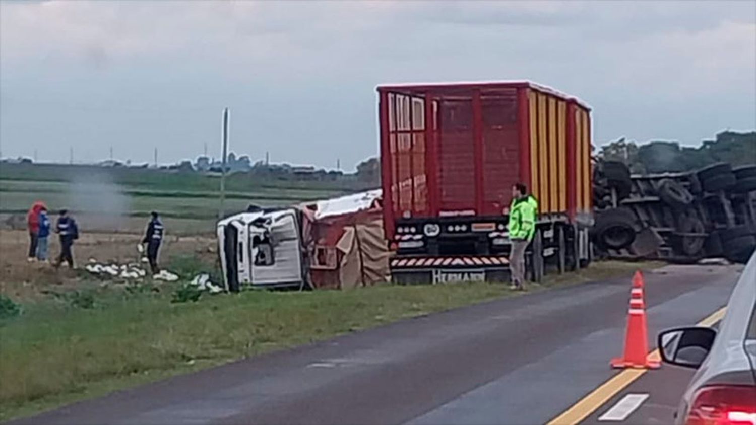 Vuelco en ruta