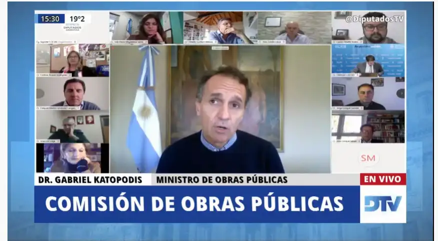 EN VIVO | El ministro de Obras Públicas, Gabriel Katapodis, expone en Diputados