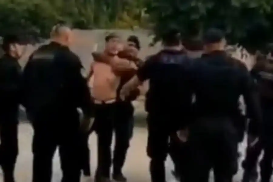 El momento de la detención