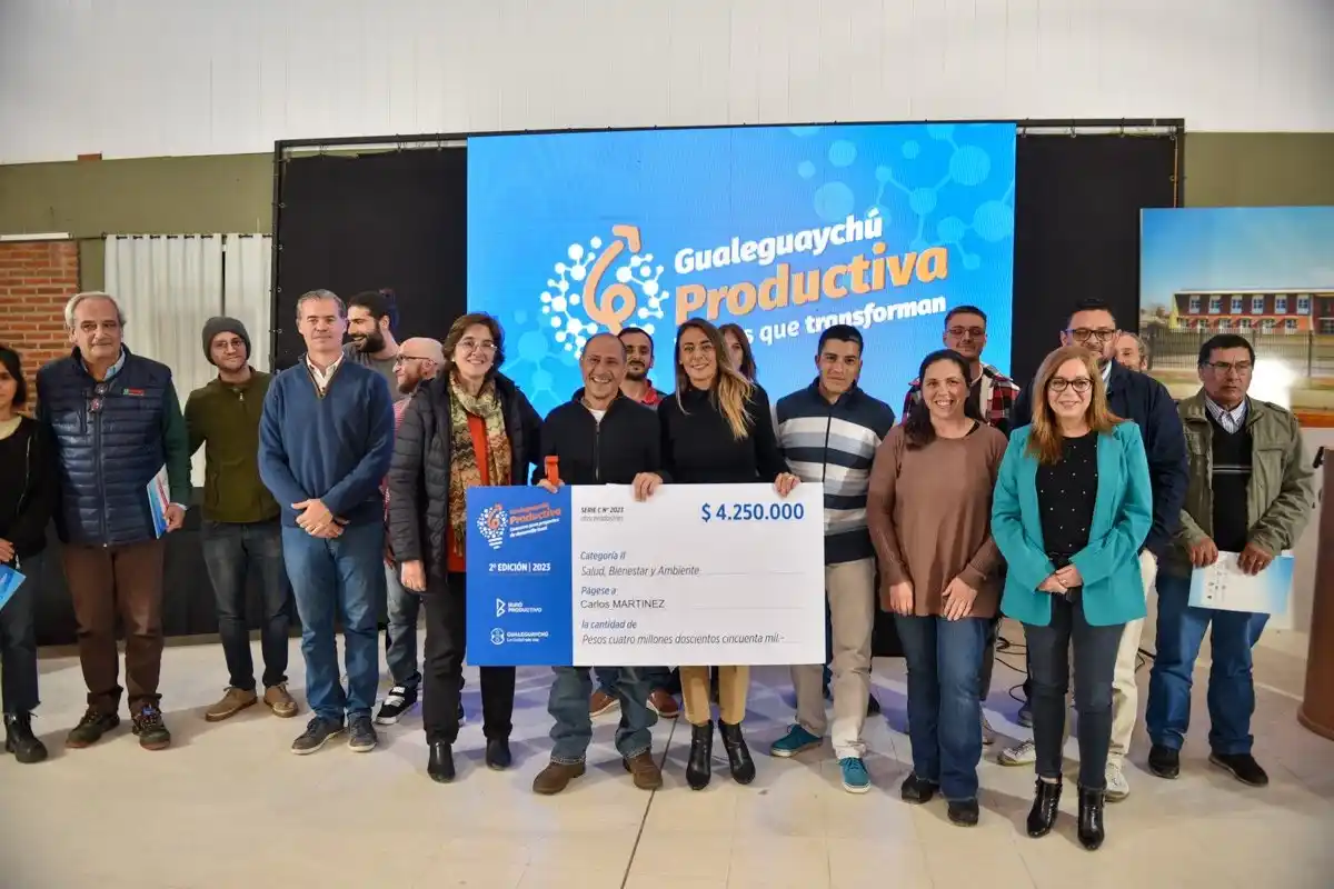 Premiaron a un grupo de jóvenes en la segunda edición del concurso Gualeguaychú Productiva