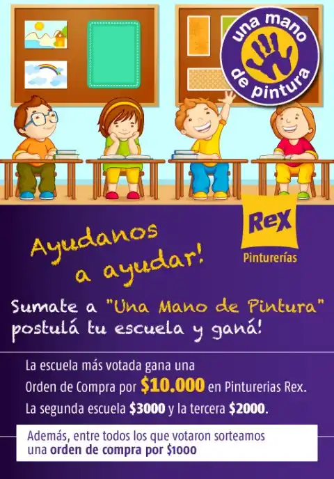 RSE: Pinturerías Rex ayuda a las escuelas