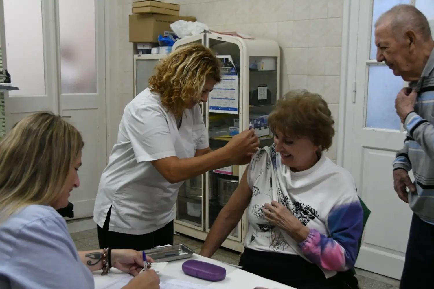 Se colocaron 800 dosis de vacuna antigripal.