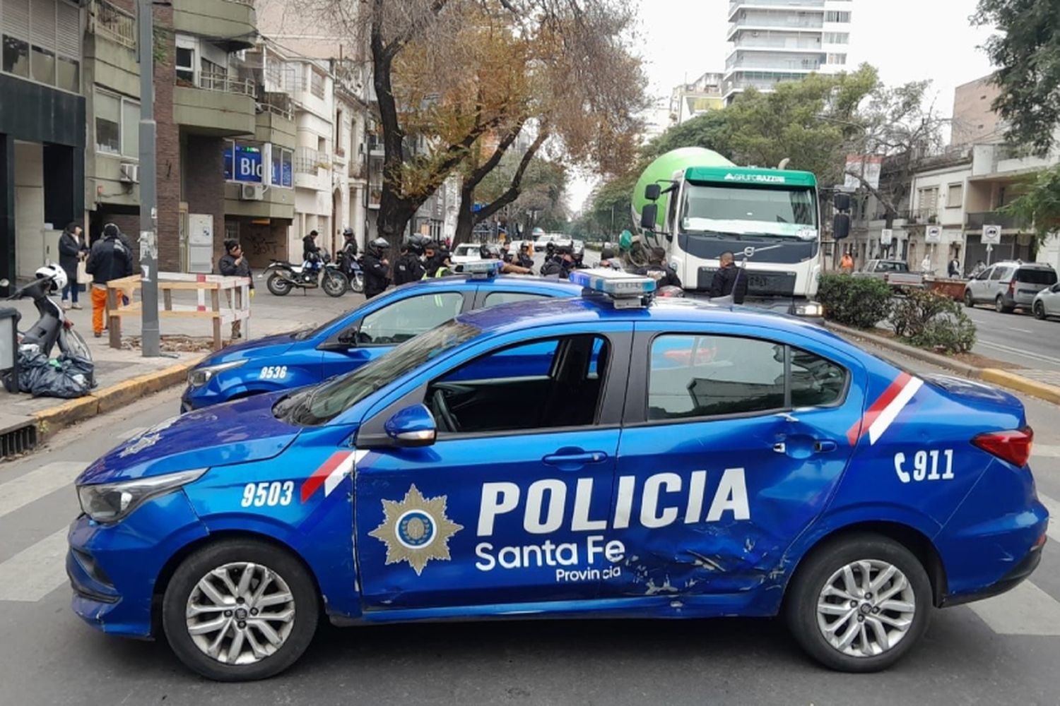 Choque en macrocentro: un camionero atropelló a un hombre en silla de ruedas