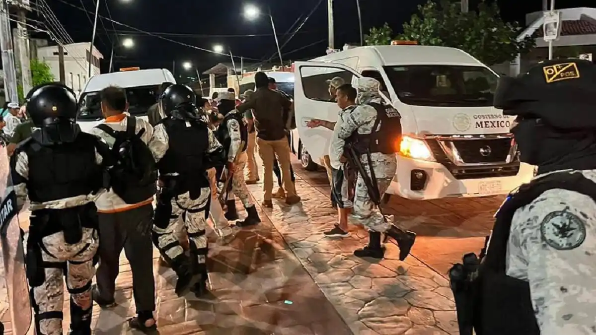 VENEZOLANOS RECHAZAN ATROPELLOS: dispersan otra caravana de migrantes en México