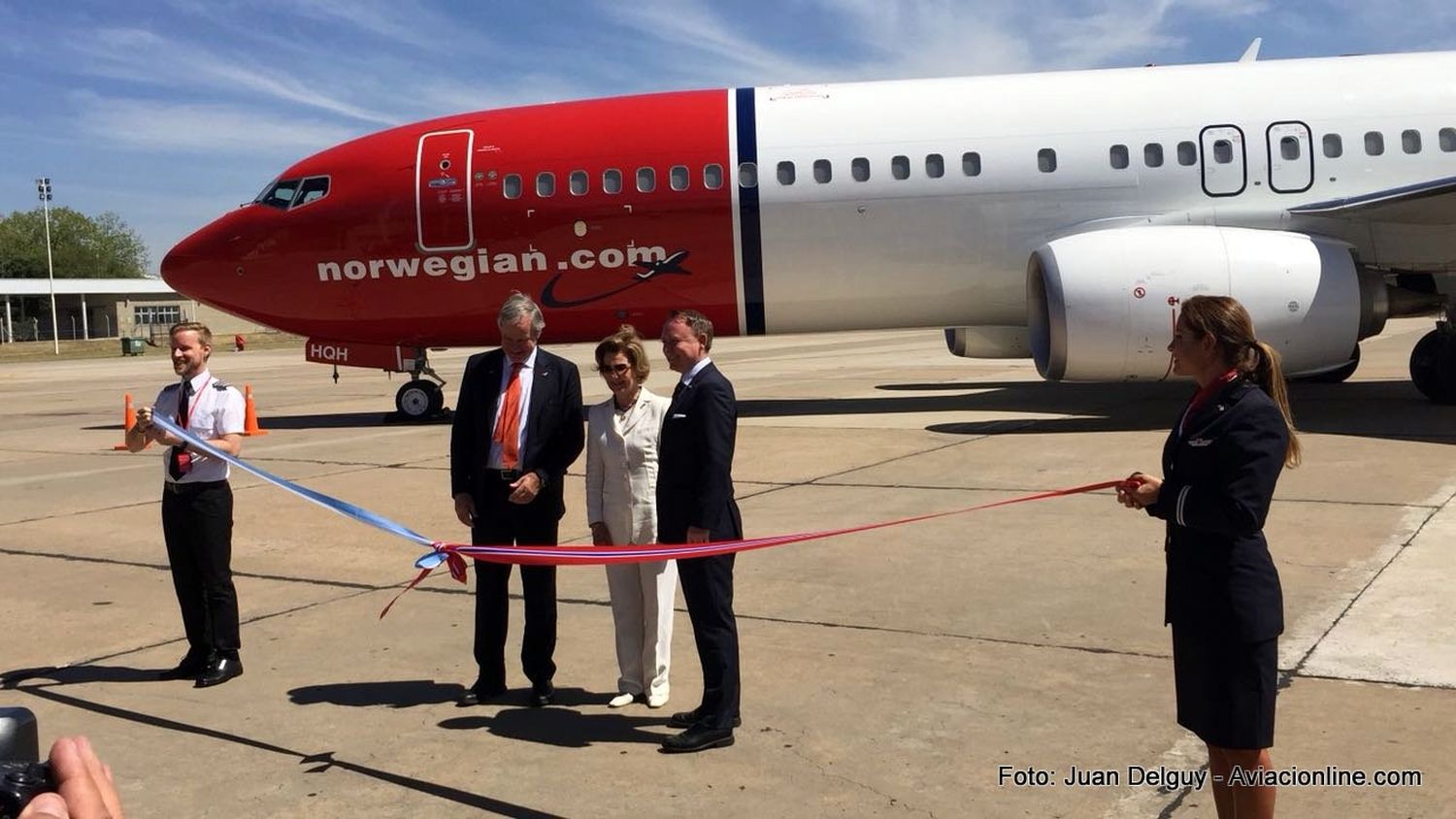 Norwegian Air Argentina presentó oficialmente a su primera aeronave