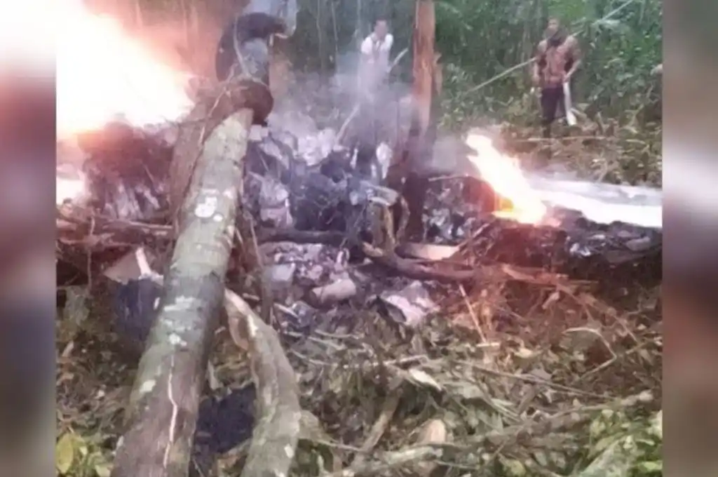 Se estrelló una avioneta en la selva