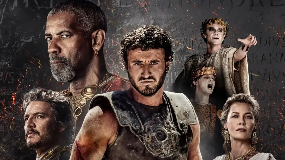 Gladiador 2. Paul Mescal, Denzel Washington y Pedro Pascal