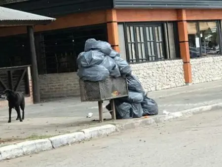 Basura en el parque