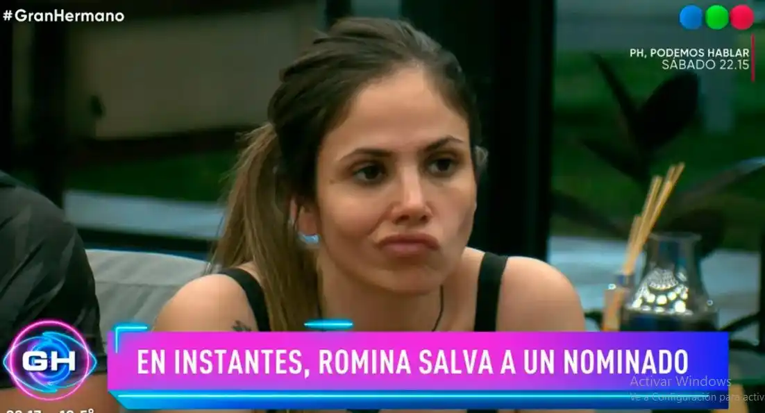 A quién salvó Romina y quiénes son los nominados para irse el domingo