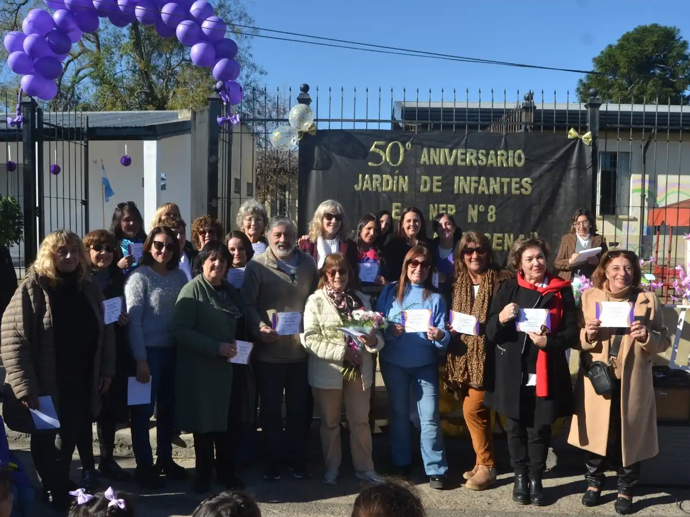 Emotivo festejo por los 50 años del Jardín de Infantes de la Escuela N° 8