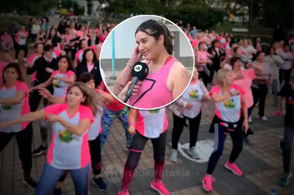 Zumba Rosa en barrio 30 de octubre: una clase abierta para concientizar sobre el cáncer de mama