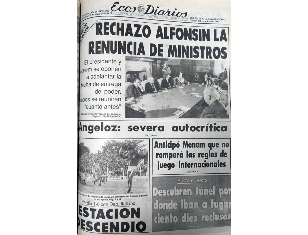 Miércoles 17 de mayo de 1989