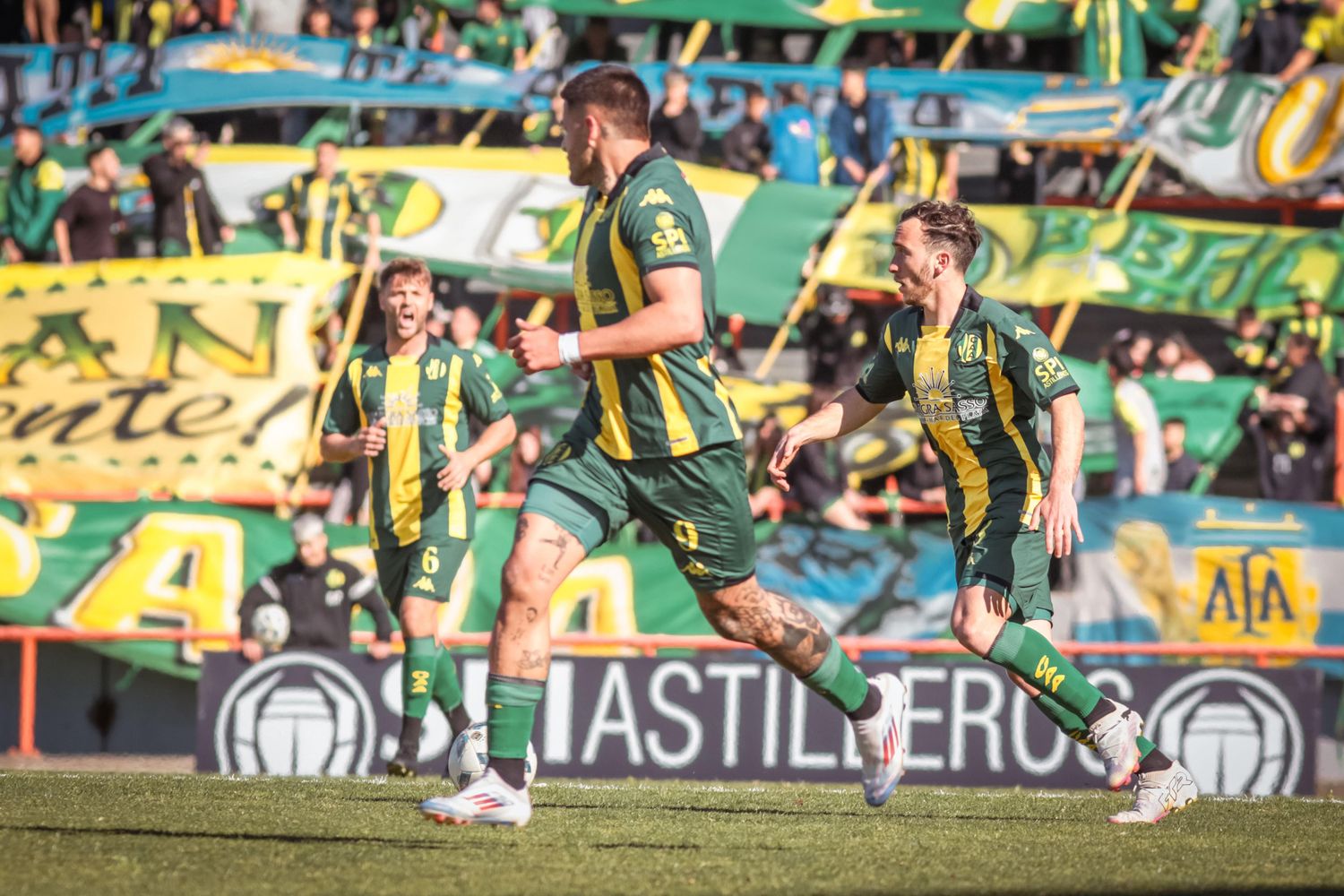 Agustín Colazo en acción.