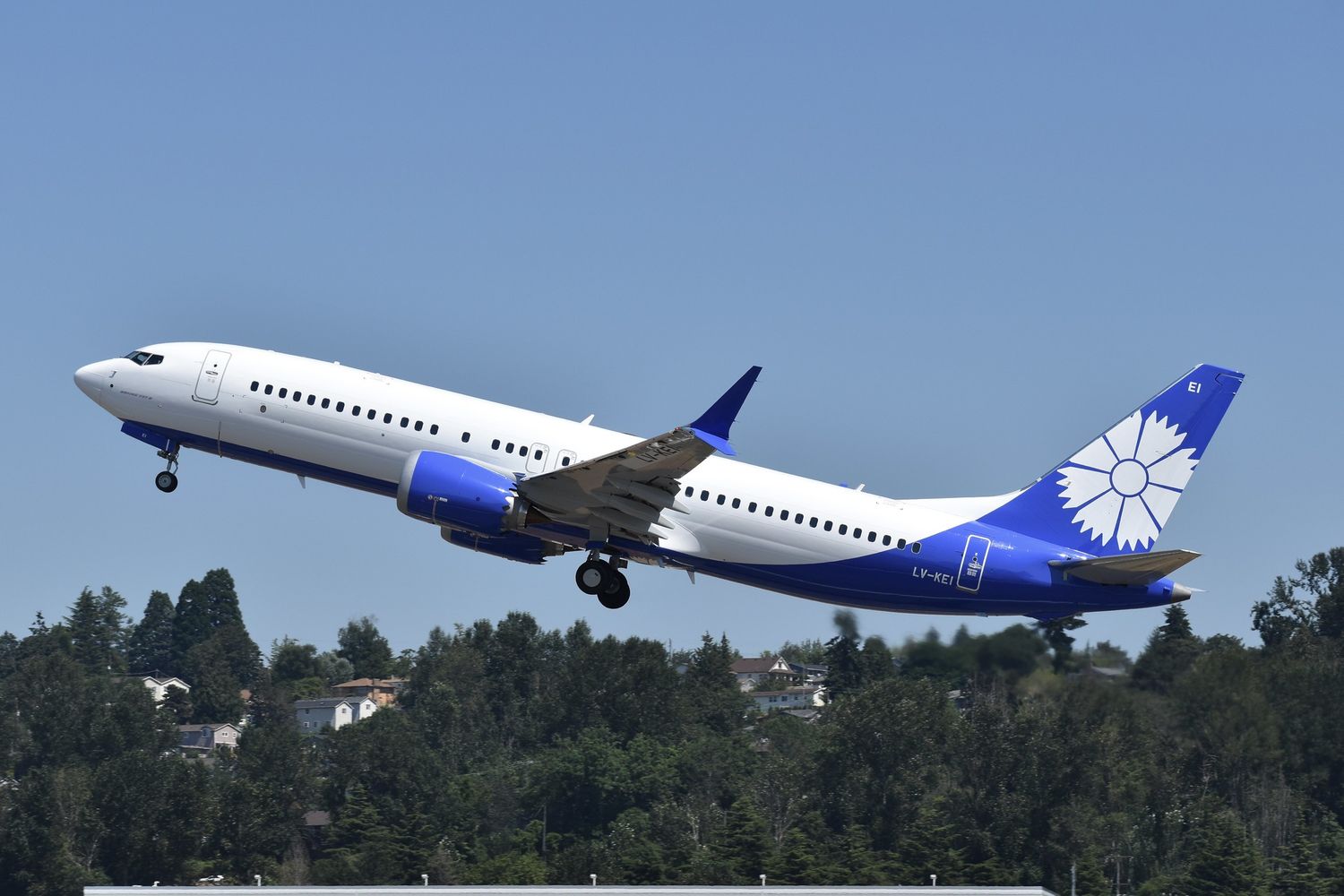 Llegó a FAdeA el nuevo Boeing 737 MAX 8 de Aerolíneas Argentinas (LV-KEI)