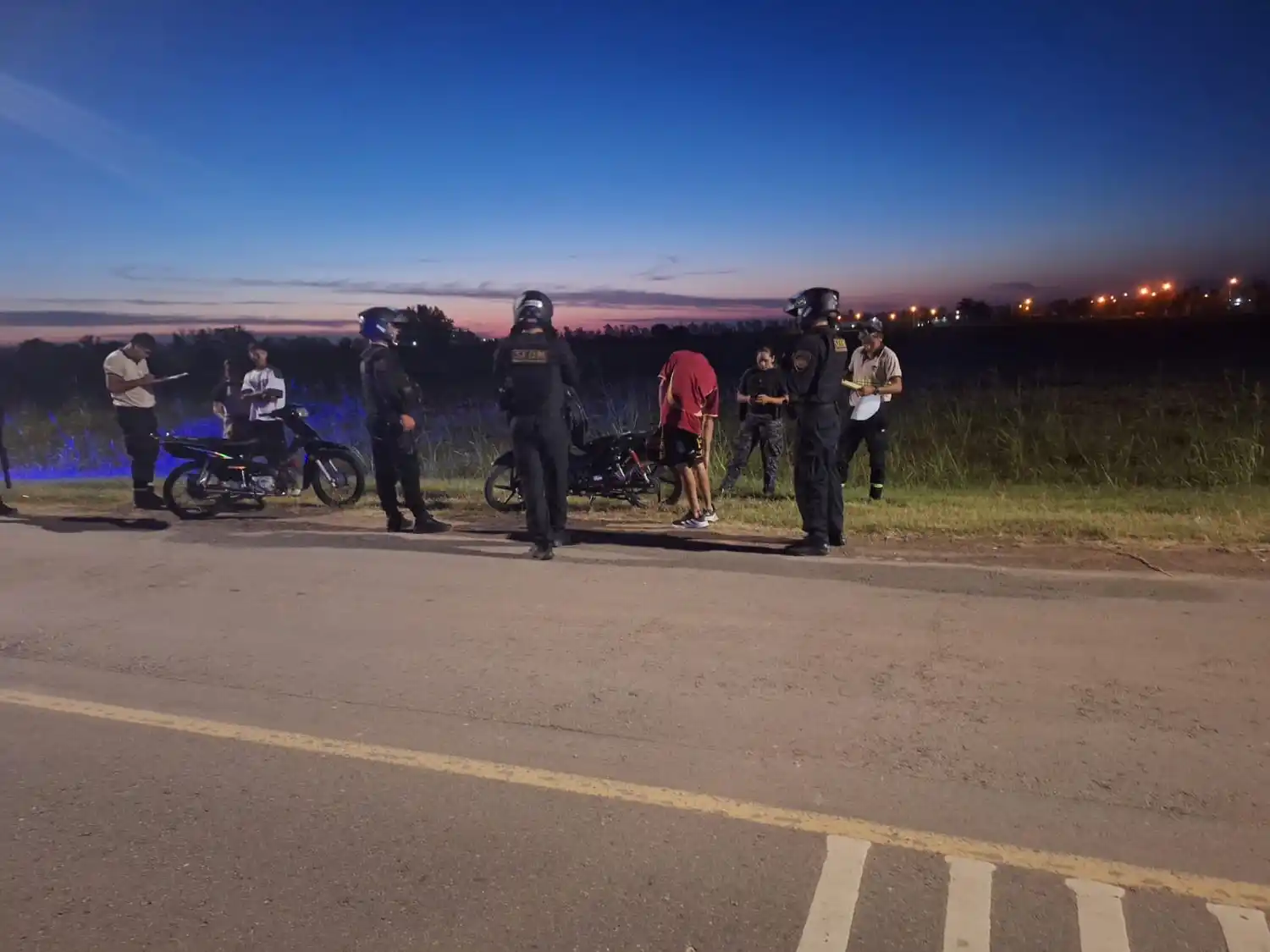 El control se desarrolló en Avenida Los Inmigrantes.