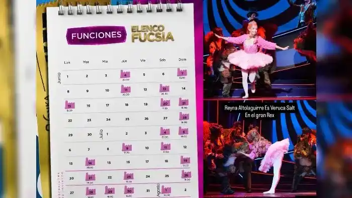 Elenco Fucsia: estas son las fechas de Reyna Altolaguirre actuando
