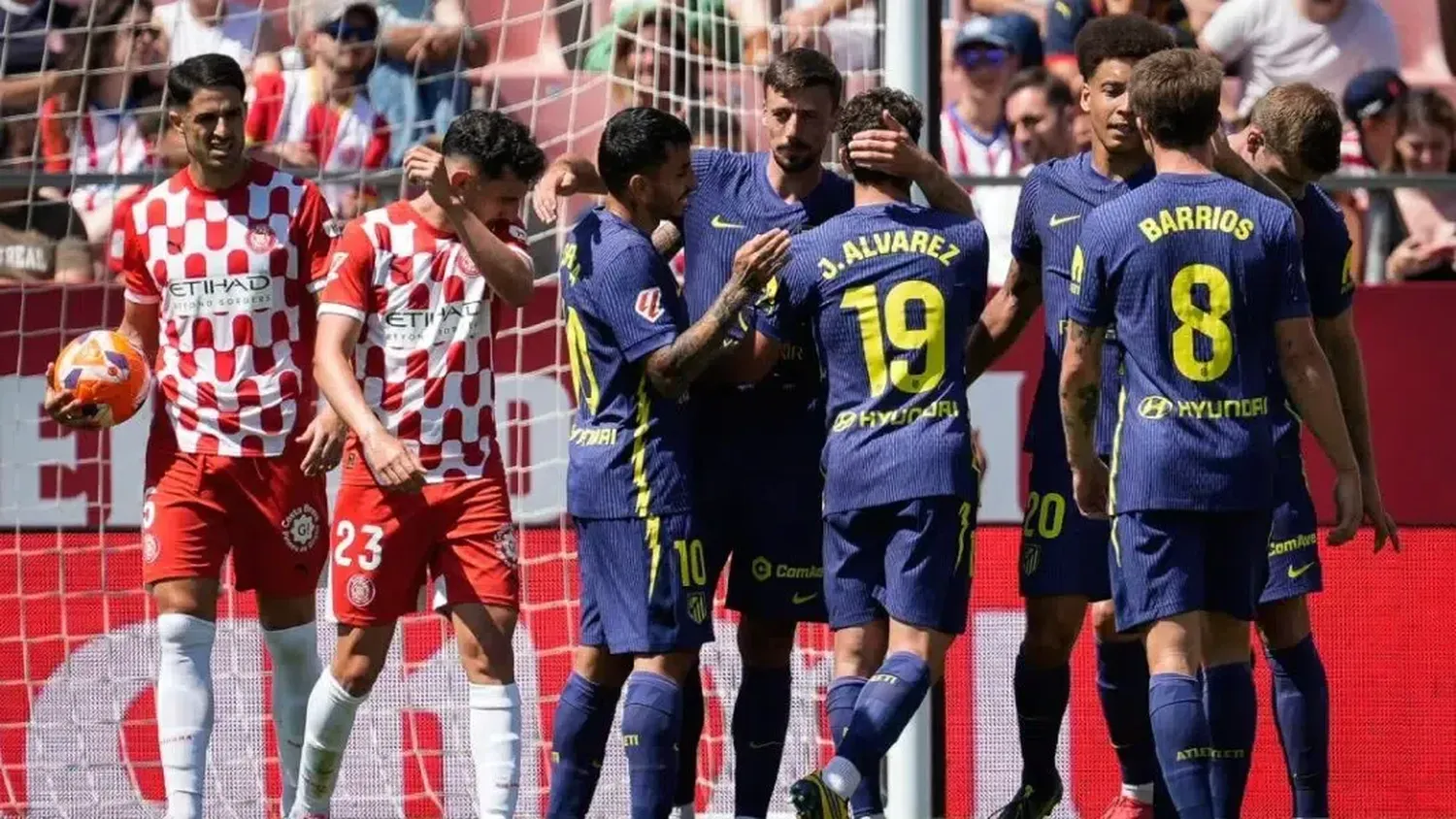 El Atlético de Simeone cerró con una goleada