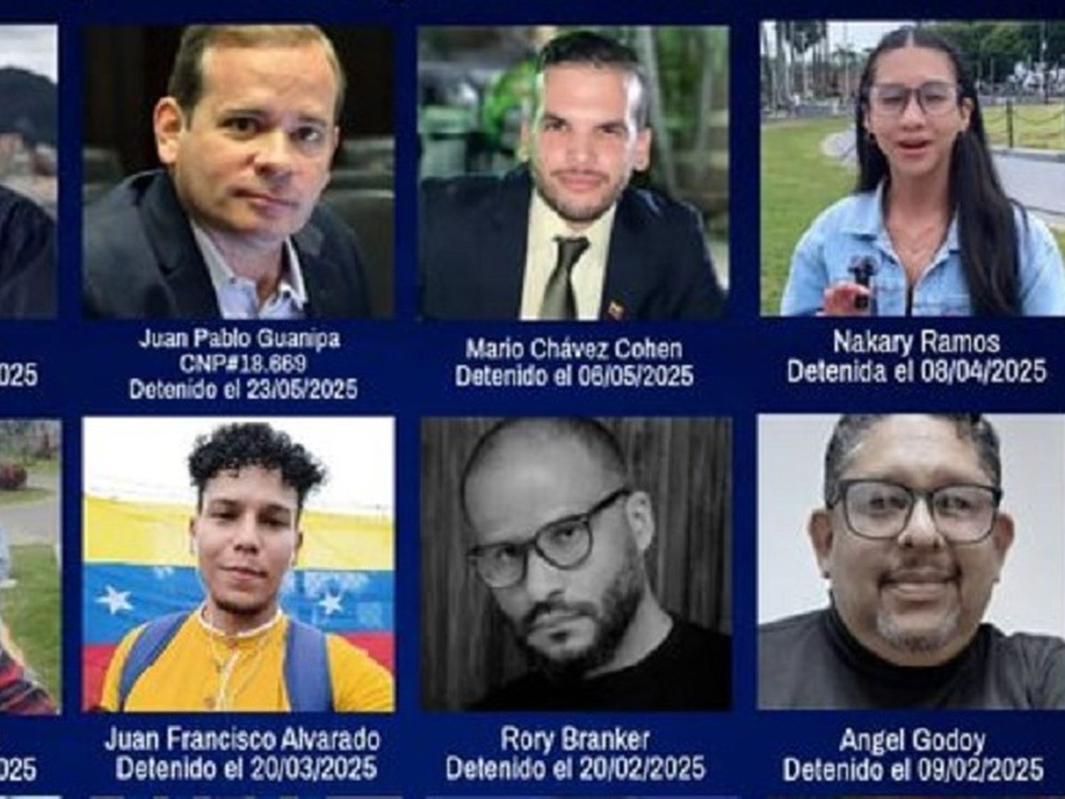 Gremios exigen libertad de los periodistas presos en Venezuela