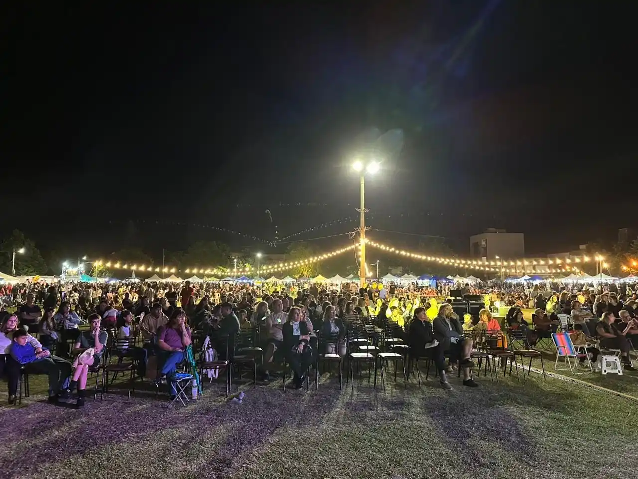 Notable asistencia de público en el céntrico espacio verde de la ciudad. Foto: MVT