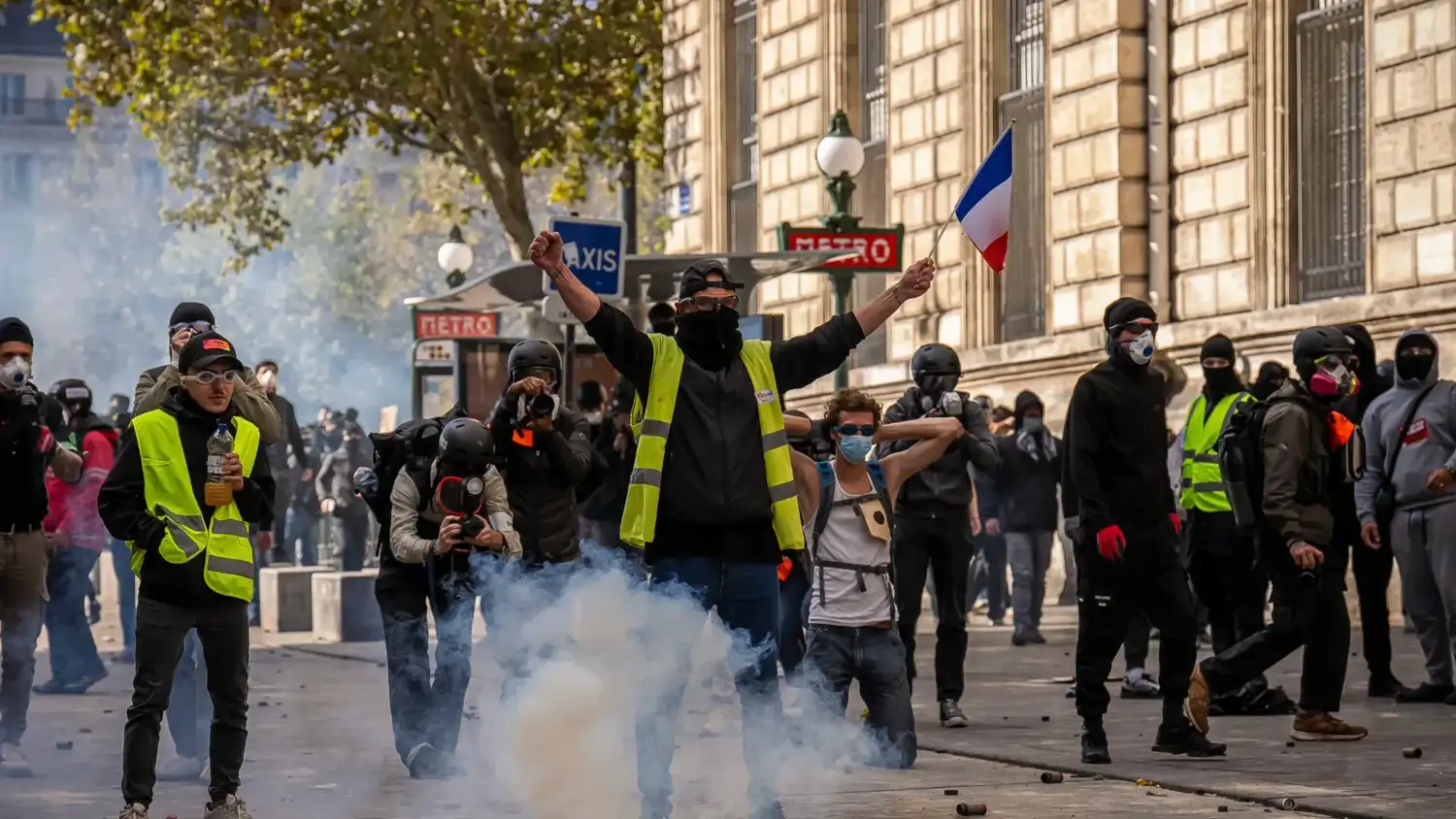 Francia vivió un sábado convulsionado.
