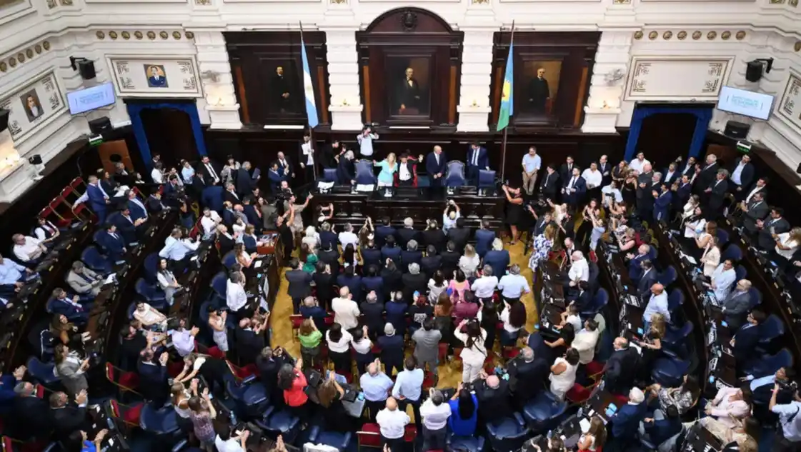 La Legislatura bonaerense, durante el discurso de Kicillof