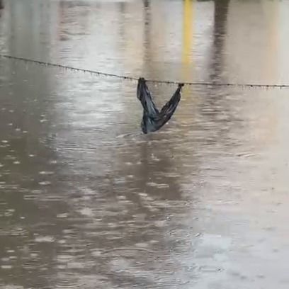 La fuerte lluvia anegó la Escuela Nuestra Señora de Fátima en Barranquitas