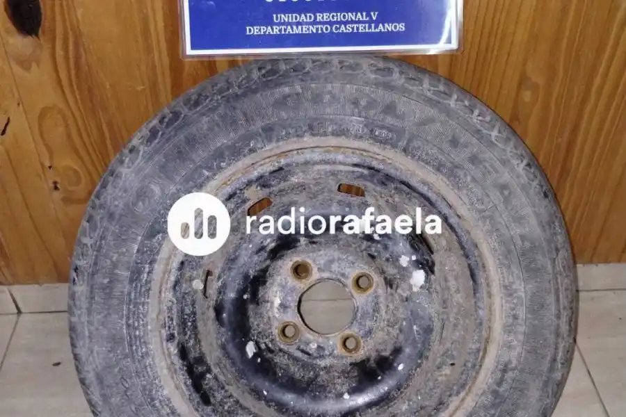 Recuperaron una rueda completa