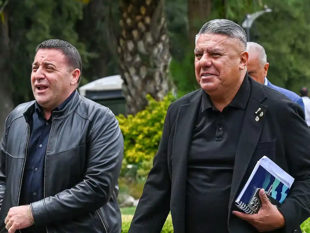 Pablo Toviggino y Claudio "Chiqui" Tapia, con varias causas judiciales abiertas. @natyponcefotos