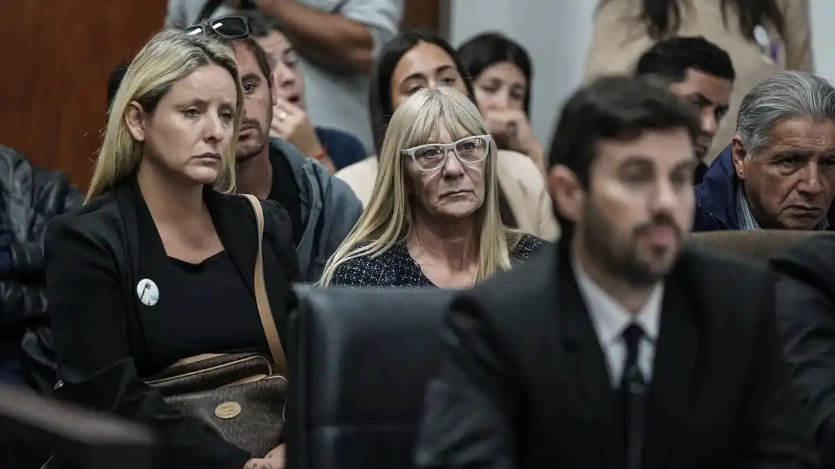 Familiares de Magalí Vera durante el juicio