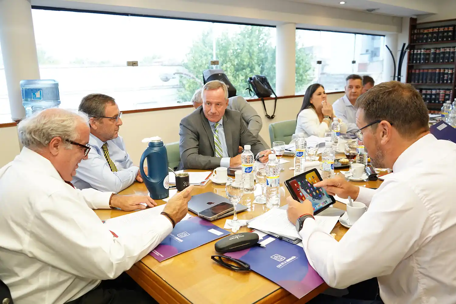 Varios temas. Se trataron ayer en la reunión en el Colegio de Abogads