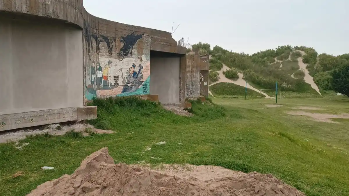 Cerramiento del sector de acuarios