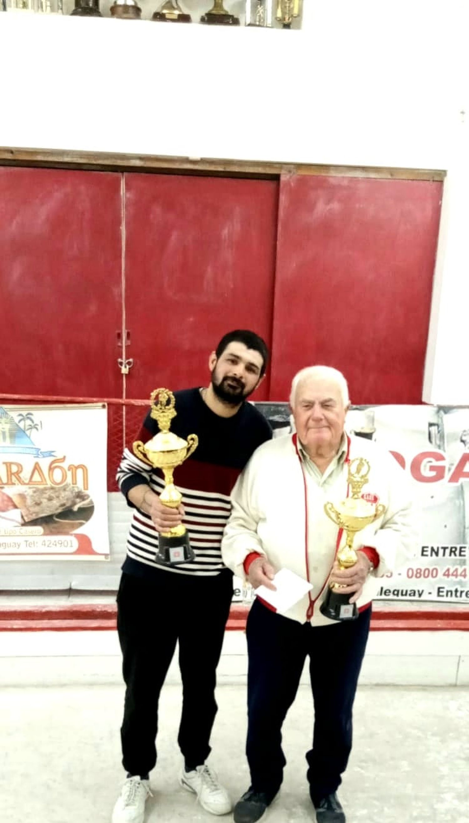 Exequil "Chino" Brugna y Roberto Paz se quedaron con el btorneo 74º Aniversario de Barrio Norte.