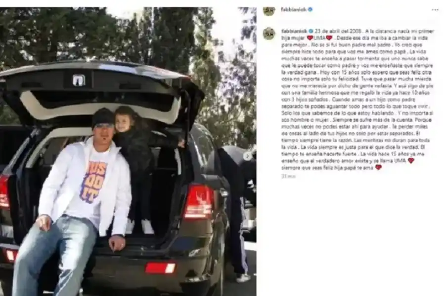 El mensaje del Ogro a su hija Uma luego de la fiesta de 15 de Uma