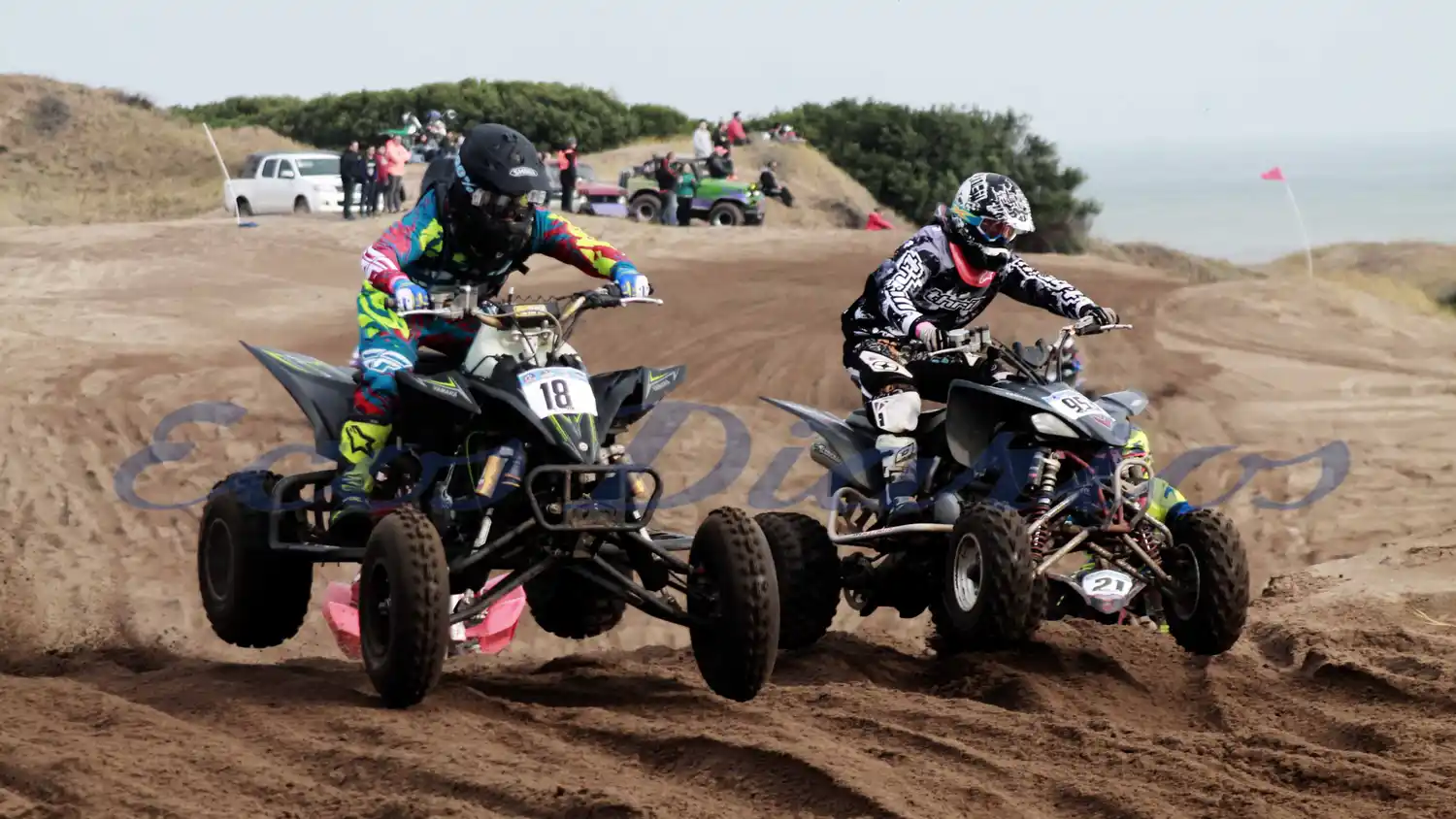 Impecables carreras de los Cuatriciclos, en otra fecha del Enduro del Atlántico