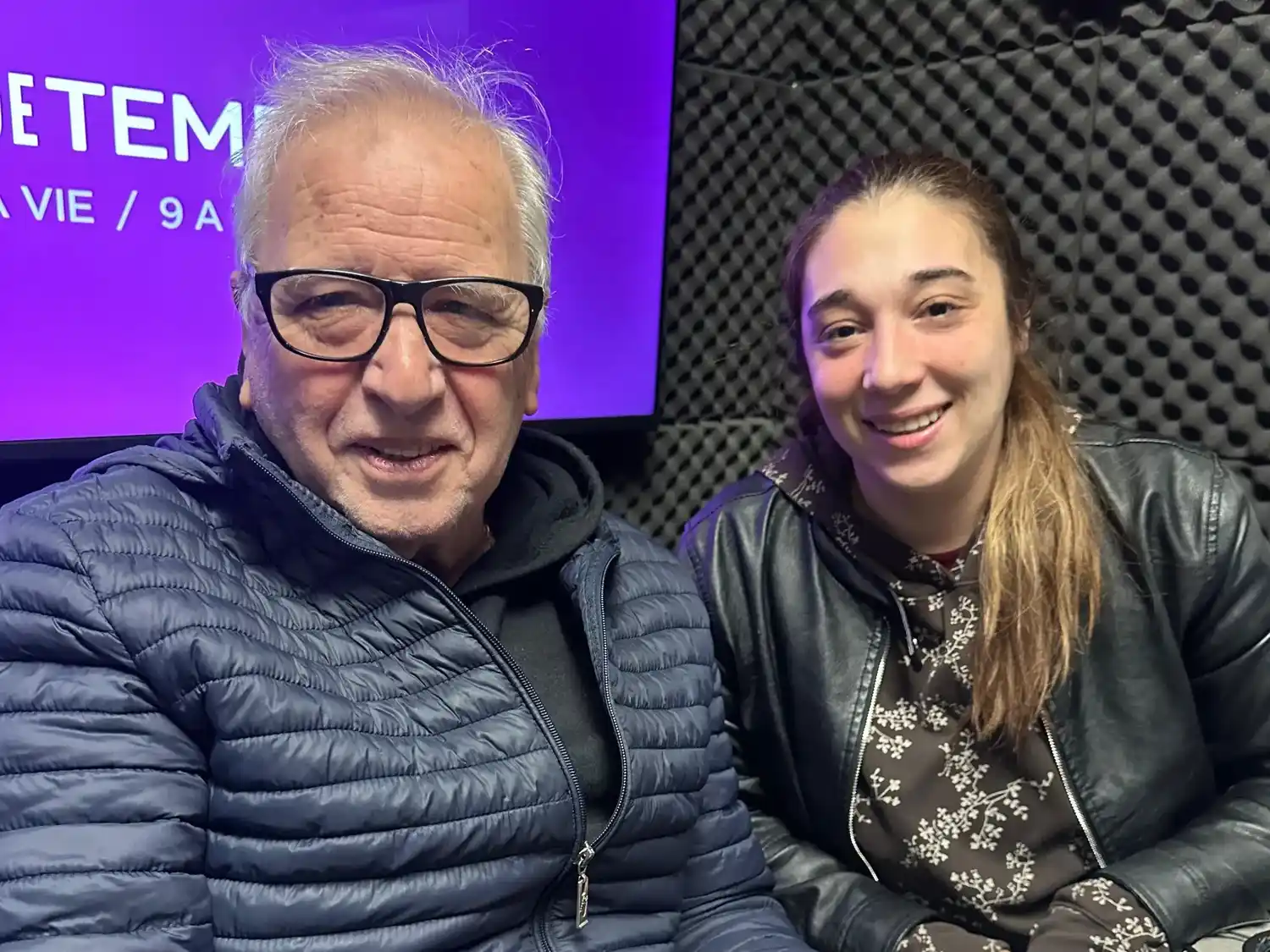 Antonio Pereyra y Jorgelina Serrano. Durante su paso por Ecos Radio